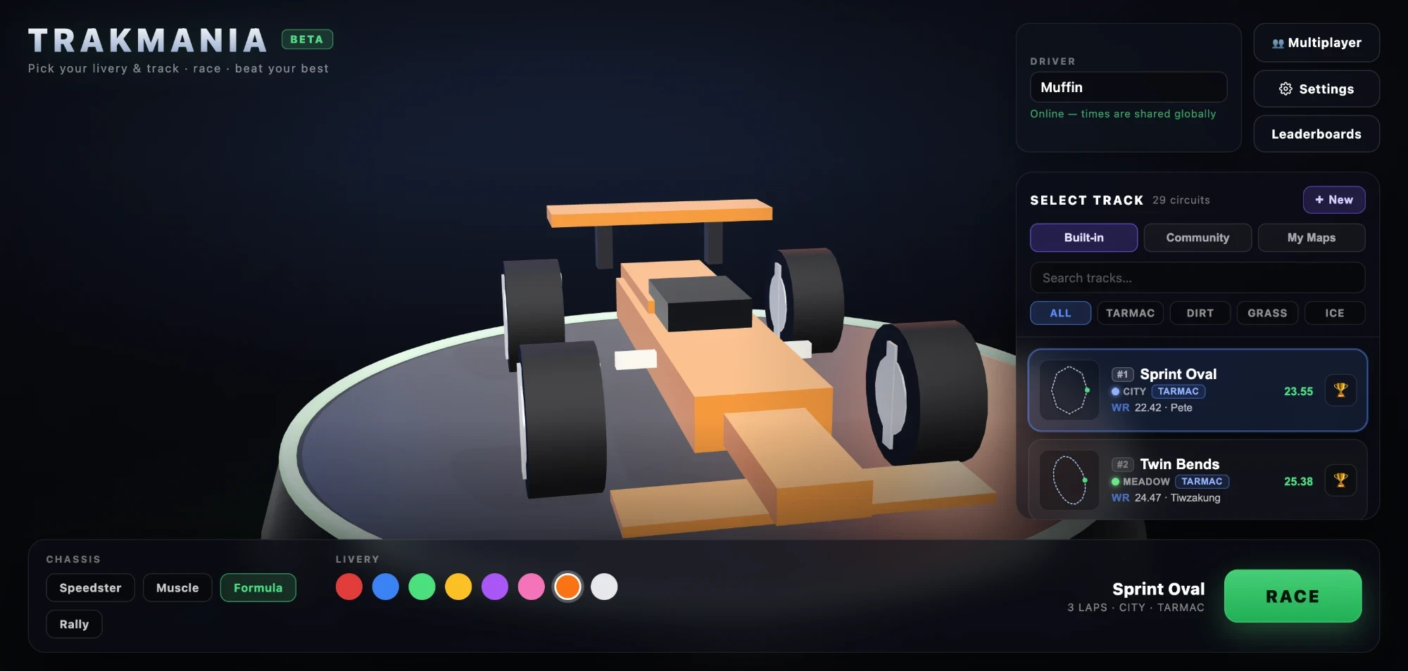 Trakmania — arcade racing game